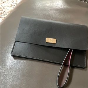 Kate spade Black leather wristlet